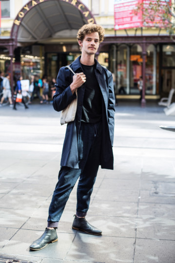 VIC: Indra Pal, Architecture student, Bourke St. “I mostly steal from my mum’s wardrobe.” Photo: Zoe Kostopoulos