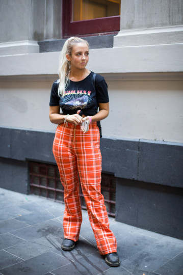 VIC: Tilly Debby, Student, Little Bourke St. “Comfy.” Photo: Zoe Kostopoulos