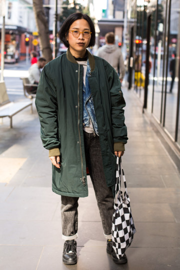 VIC: Kawita Narkthubthee, Little Bourke St, Melbourne. “I mix and match.” Photo: Zoe Kostopoulos