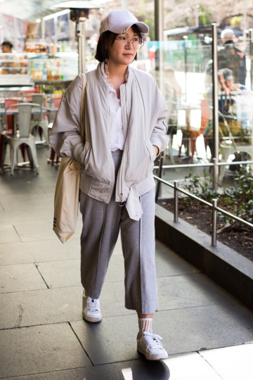 VIC: Mirabelle, Swanston St. “I don’t do fashion, I am fashion.” Photo: Zoe Kostopoulos