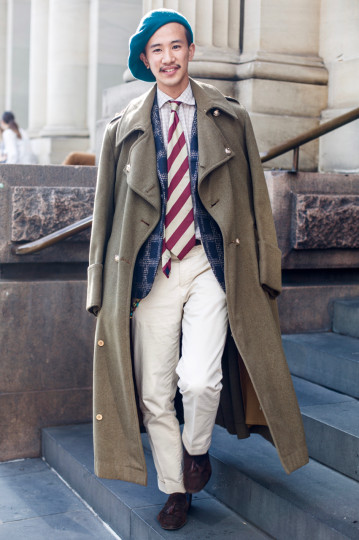 VIC: Yohei Wutunube, Student, Bourke St, Melbourne. “I like to wear jackets.” Photo: Zoe Kostopoulos
