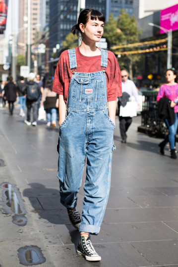 VIC: Yolana Scholz Vinali, Student, Bourke St, Melbourne. “I try to wear clothes that I don’t mind getting paint on.” Photo: Zoe Kostopoulos
