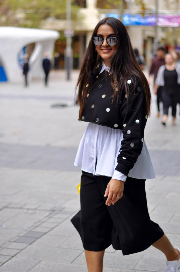 WA: Zoe Van Zanten, stylist and fashion writer, Murray St, Perth. “I’m sourcing for a photo shoot this week.”