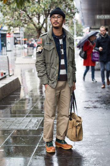 VIC: Tanawat Seethiang, student, Melbourne CBD. “Dress for the weather.” Photo: Zoe Kostopoulos