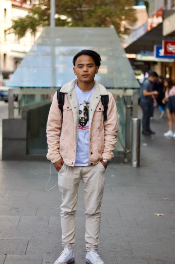 Sydney: Xin Wan, Business Student, George St. "I like simple."