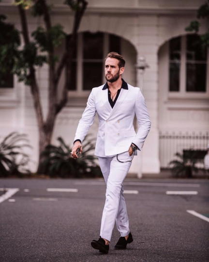 Brisbane: Shaun Birley, E-Com & International Fashion Distributor: "A double breasted suit perfect for summer."