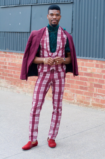 SA: Nixon Sola, Labels Style Markets, Bowden. "Yes, happy for a photo. Clothes are my own design"