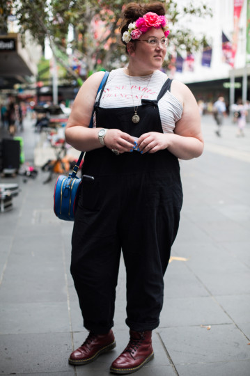VIC: Cassandra Gray, Studio Coordinator, Bourke St, Melbourne. “I like to dress for myself.” Photo: Zoe Kostopoulos