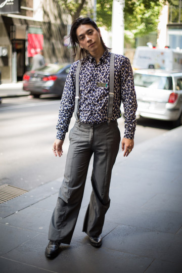 VIC: Benedict Nelson, Retail Manager, Little Collins St, Melbourne. “Mix old and new styles.” Photo: Zoe Kostopoulos