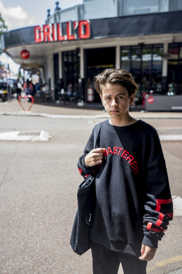 WA: Kai, student, Oxford Street, Perth. “I like streetwear type clothing.” Photo: Strato Sarris