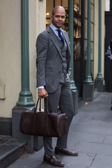 VIC: Ian Rios, Custom Clothier,Collins St. “Came to Australia straight from New York to create the best suits for the unaverage gentleman.” Photo: Zoe Kostopoulos