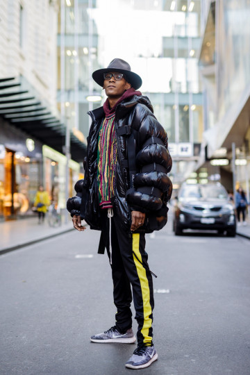 VIC: Davon, Photographer, Driver Lane, Melbourne. “Dress how you feel.”