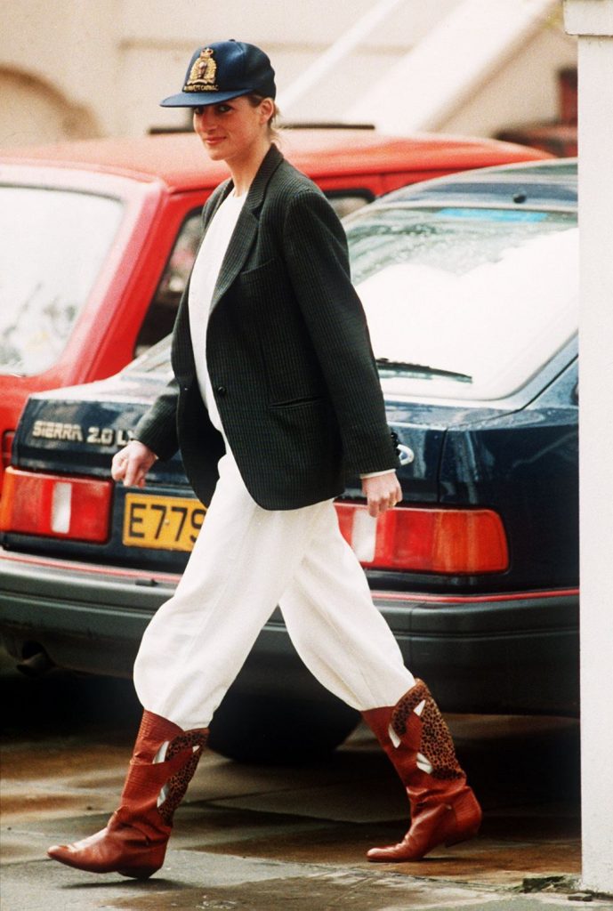 Princess Diana in cowboy boots