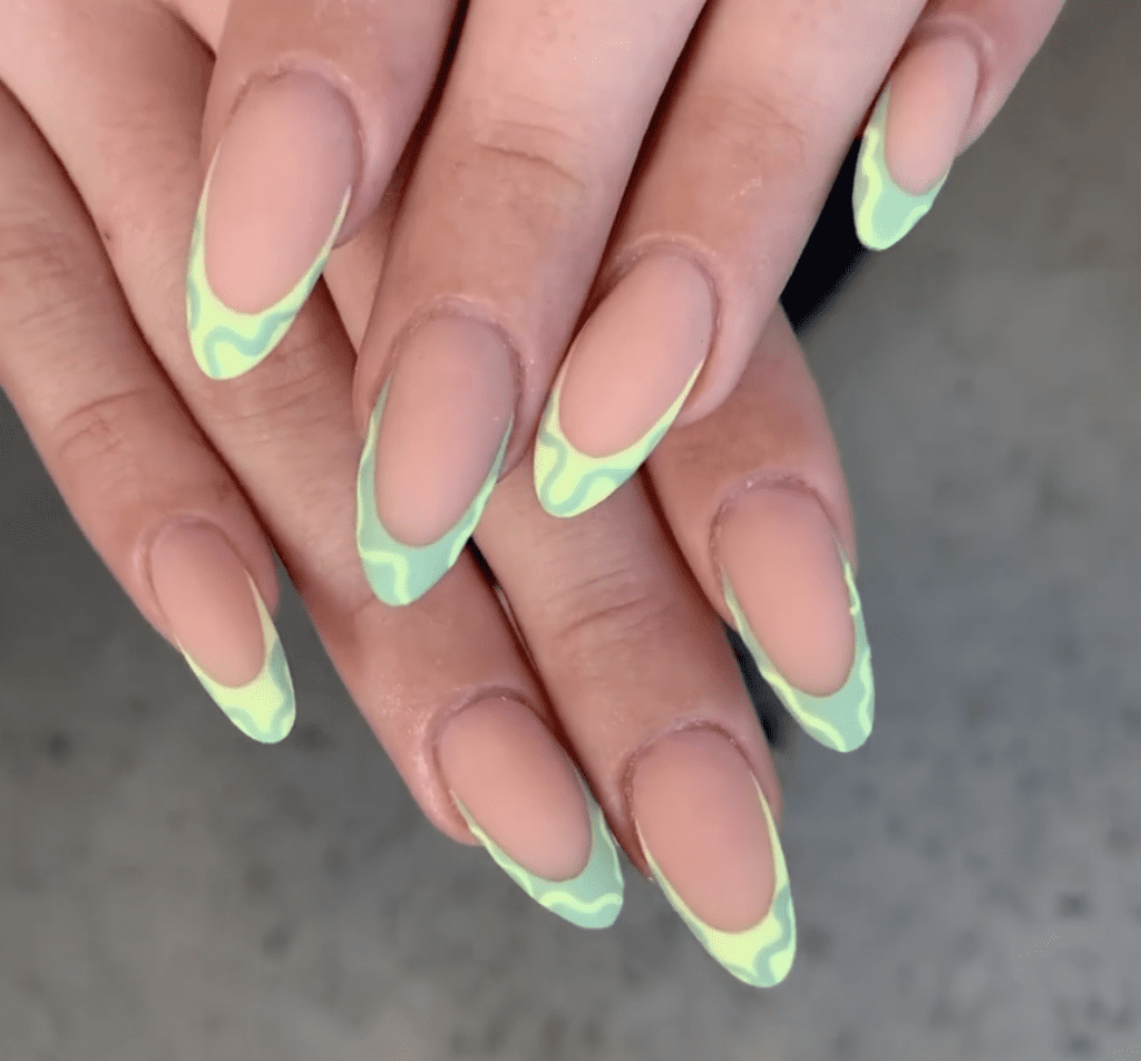 Nail Art Design for French Tips