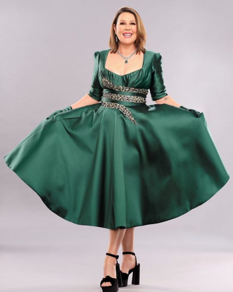 Celebrity julia Morris wearing Couture Love Madness