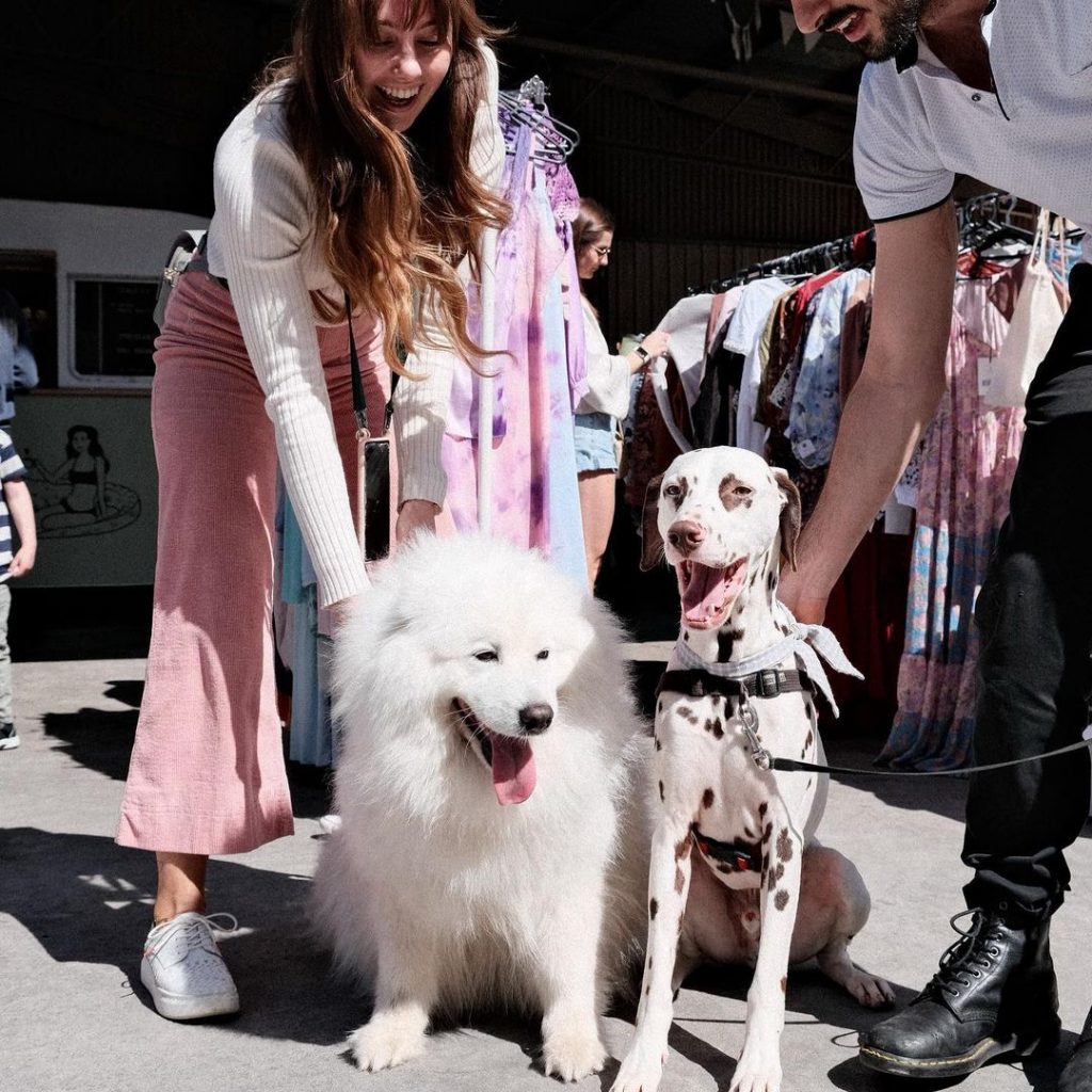 Dog friendly vintage fashion market